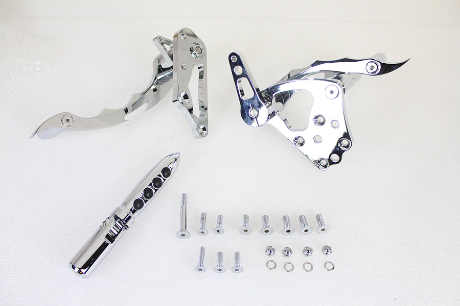 Billet Forward Control Kit Chrome 0 /  Custom application with pre-1999 mounting holes