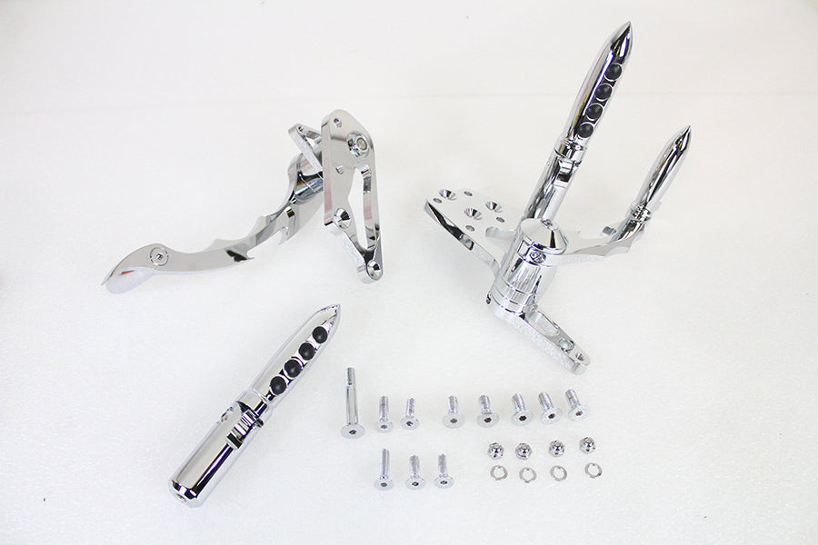 Billet Forward Control Kit Chrome 0 /  Custom application with pre-1999 mounting holes