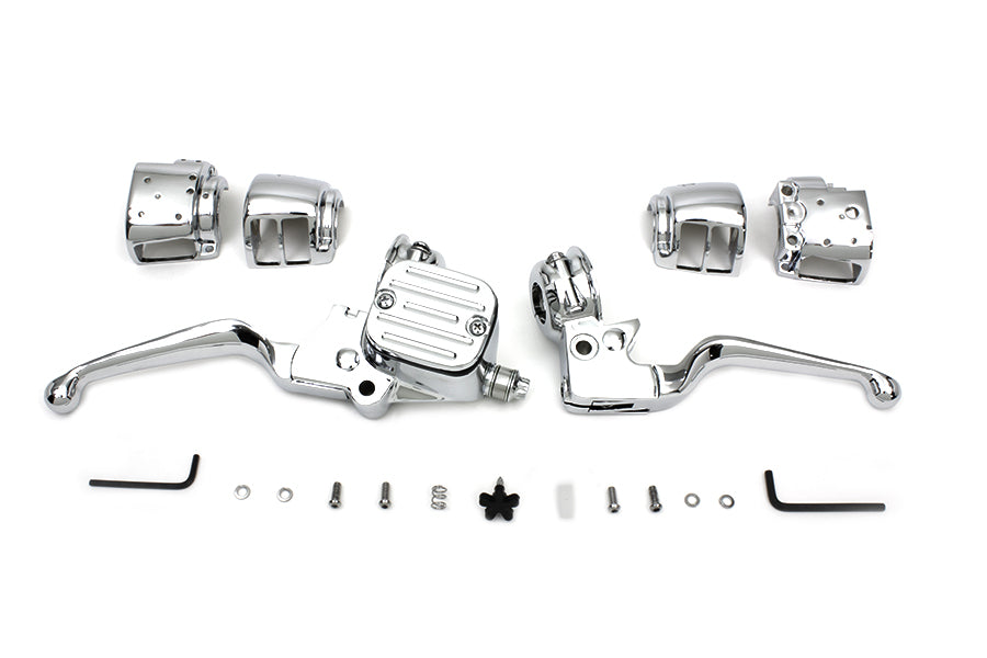Chrome Handlebar Control Kit 2007 / 2011 FXST 2007 / 2011 FLST 2007 / 2011 FXD 2007 / 2011 FXDWG