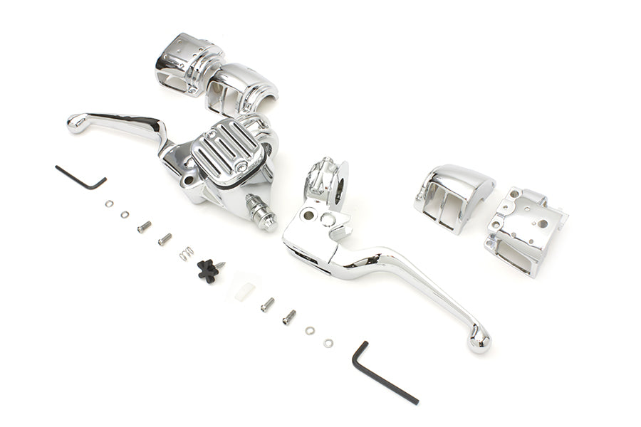 Chrome Handlebar Control Kit 2007 / 2011 FXST 2007 / 2011 FLST 2007 / 2011 FXD 2007 / 2011 FXDWG