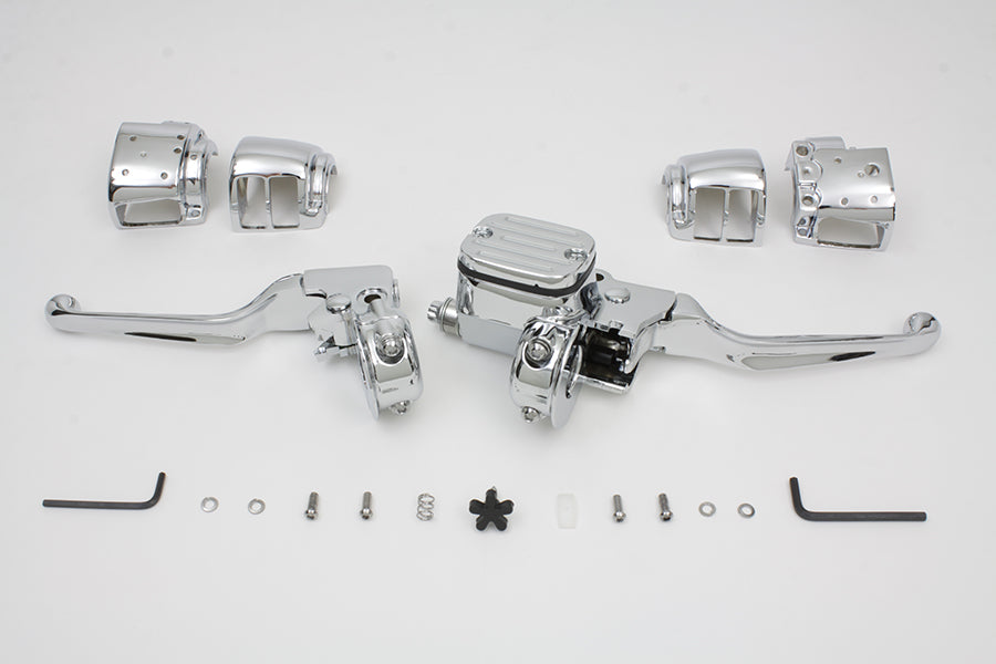 Chrome Handlebar Control Kit 2007 / 2011 FXST 2007 / 2011 FLST 2007 / 2011 FXD 2007 / 2011 FXDWG