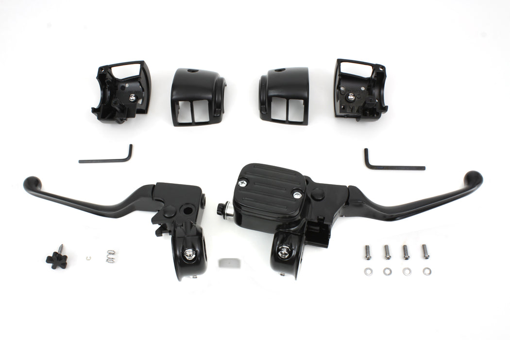 Handlebar Control Kit Black 2007 / 2011 FXST 2007 / 2011 FLST 2007 / 2011 FXD 2007 / 2011 FXDWG