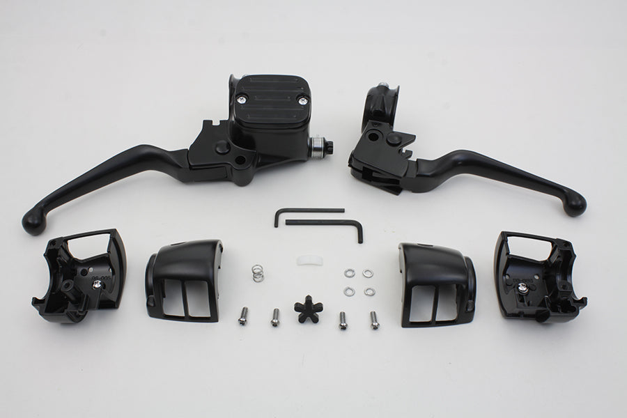 Contour Style Handlebar Control Kit Black 1996 / 2006 FXST 1996 / 2006 FLST 1996 / 2006 FXD 1996 / 2003 XL 1996 / 2006 FXDWG