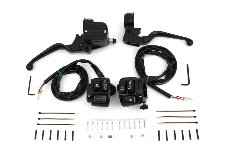 Handlebar Control Kit with Switches Black 1996 / 2006 FXST 1996 / 2003 XL 1996 / 2006 FLST 1996 / 2006 FXD