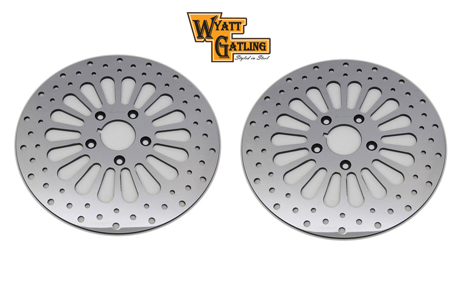 11-1/2" Front Brake Disc Set 18 Spoke Style 1984 / 1999 FXST 1986 / 1999 FLST 1984 / 1999 XL 1991 / 1994 FXD 1984 / 1994 FXR