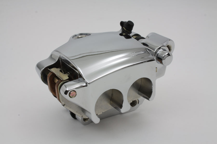 Chrome 4 Piston Front Brake Caliper Left Side 2007 / 2013 XL 883C2007 / 2013 XL 883L2007 / 2013 XL 1200C2007 / 2013 XL 1200L