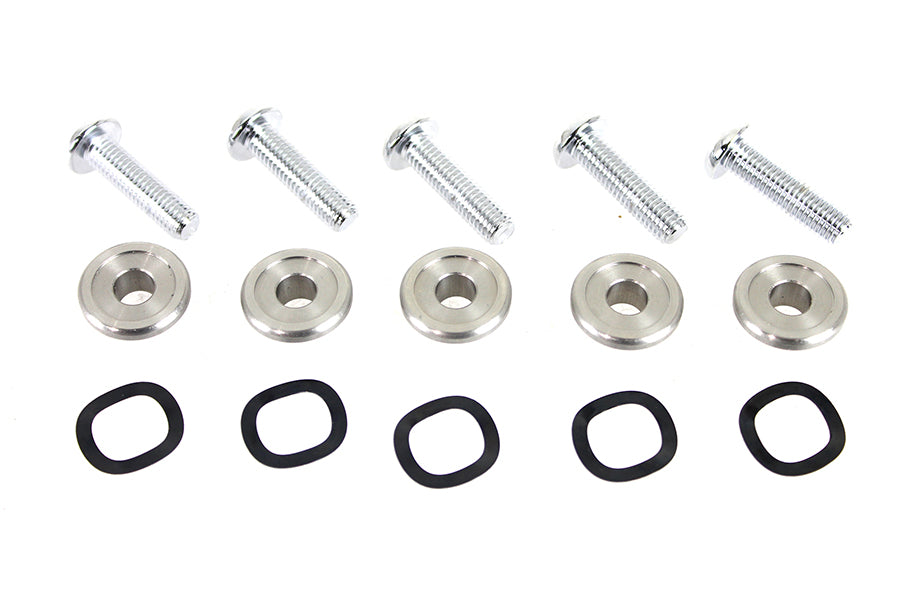 Chrome Front Disc Hardware Kit 2009 / UP FLT with Enforcer or Impeller wheels