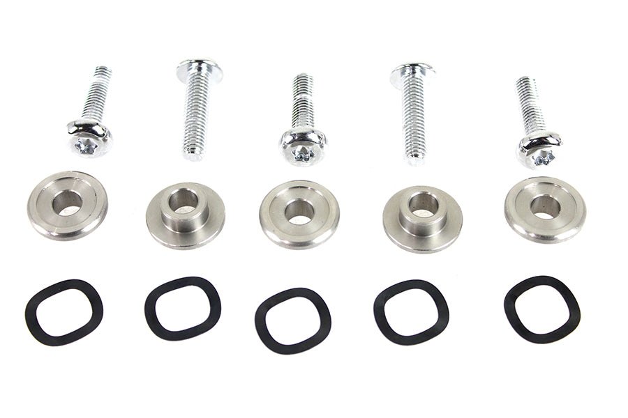 Chrome Front Disc Hardware Kit 2009 / UP FLT with Enforcer or Impeller wheels
