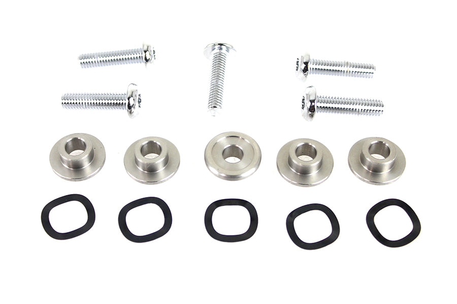Chrome Front Disc Hardware Kit 2009 / UP FLT with Enforcer or Impeller wheels