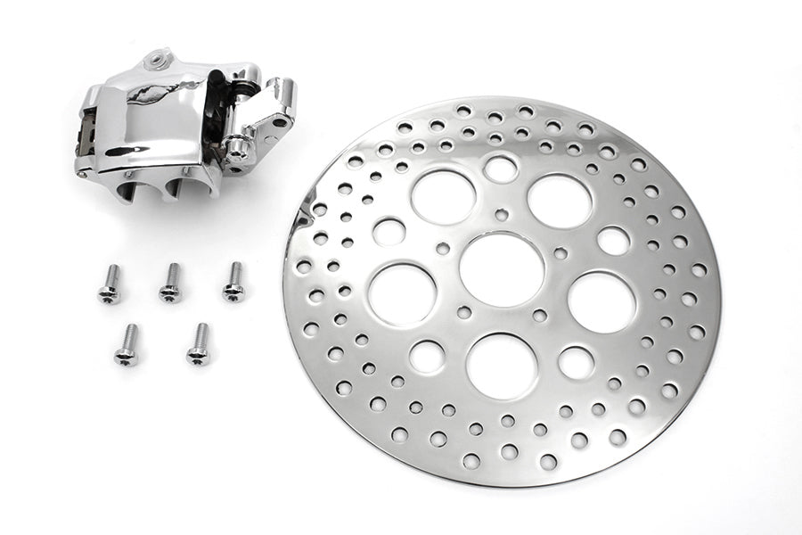 Chrome Front 4 Piston Caliper and 11-1/2" Disc Kit 2004 / UP XL