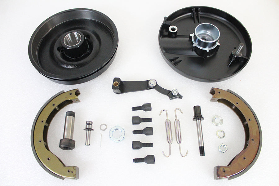 Front Brake Backing Plate Kit Black 1969 / 1971 FL