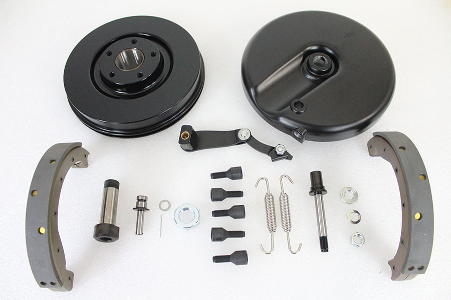 Front Brake Backing Plate Kit Black 1969 / 1971 FL