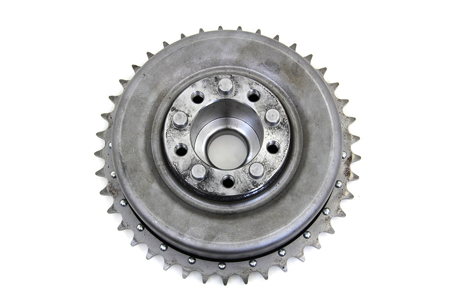 Rear Brake Drum Black with Sprocket 1941 / 1952 WL