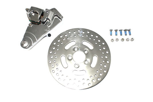 Chrome Rear Single Piston Caliper and 11-1/2" Disc Kit 2005 / 2007 XL