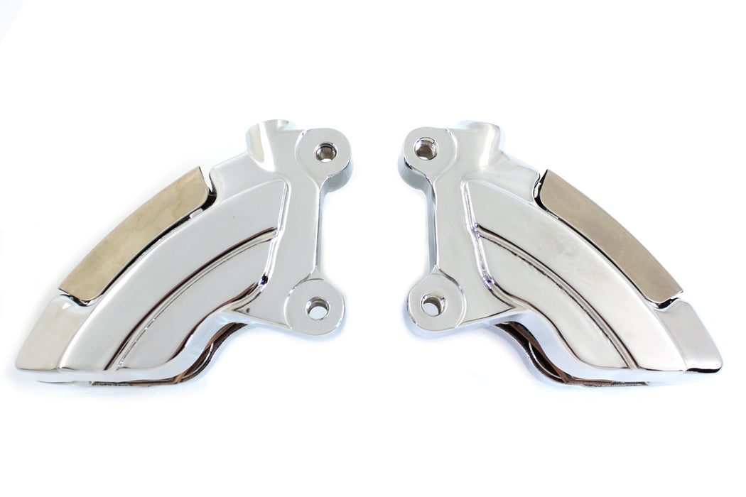 Chrome Front 4 Piston Caliper Set 2008 / UP FLT