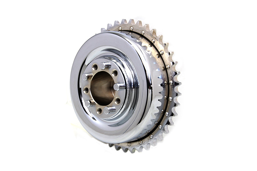 Rear Brake Drum Chrome with Sprocket 1941 / 1952 WL