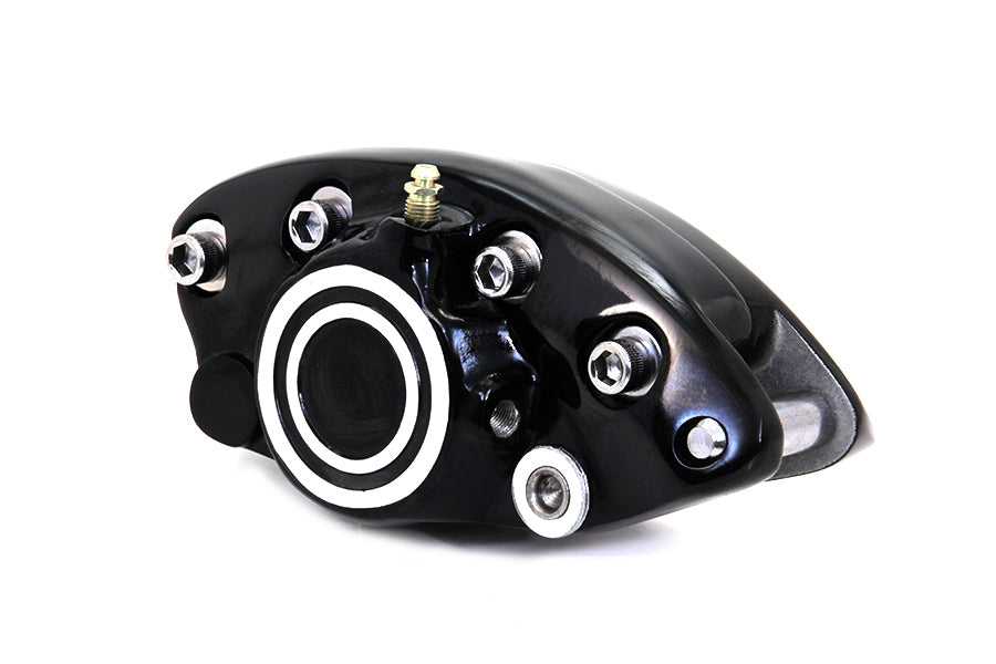 Black Rear 1 Piston Banana Caliper with Bullseye 1973 / 1980 FX Rear1973 / 1980 FL Rear