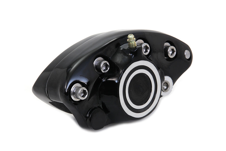 Black Rear 1 Piston Banana Caliper with Bullseye 1973 / 1980 FX Rear1973 / 1980 FL Rear