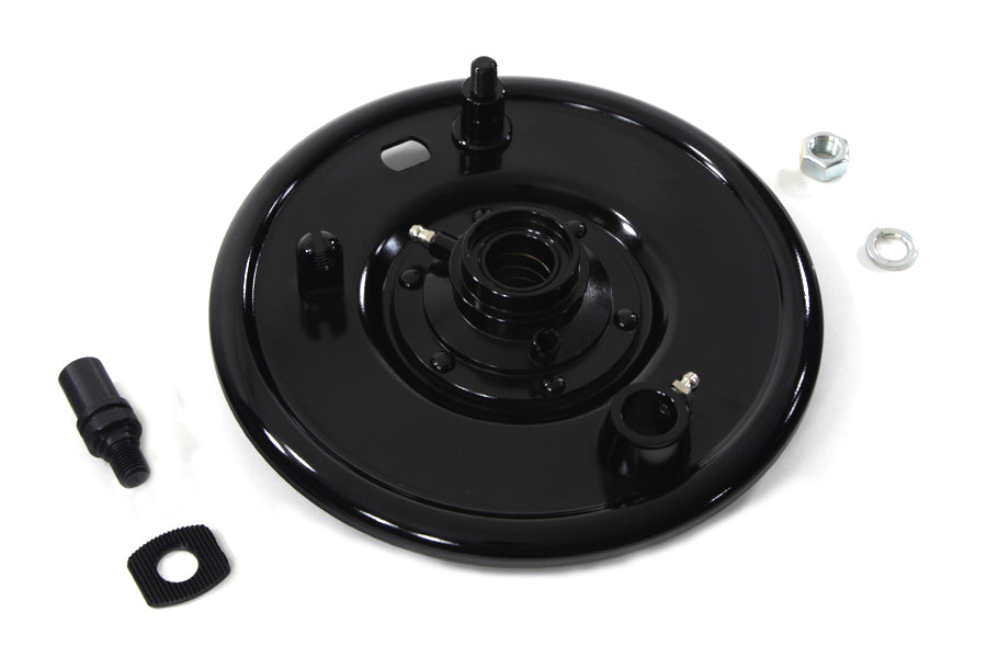 Front Mechanical Brake Backing Plate Black 1941 / 1948 EL 1941 / 1948 UL 1941 / 1948 FL 1941 / 1957 G