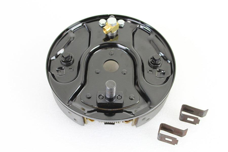 Rear Hydraulic Brake Backing Plate Kit Black 1958 / 1962 FL
