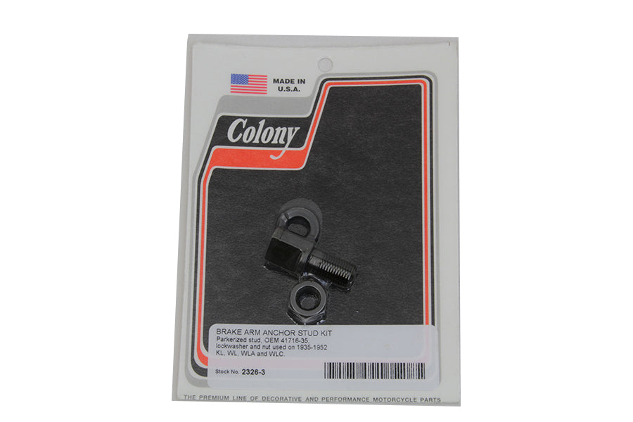 Brake Arm Anchor Stud Kit 1937 / 1939 WL 1937 / 1963 G 1936 / 1940 EL