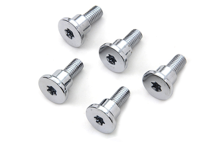 Chrome Front Brake Disc Bolt Set 2006 / 2017 FXD with spoke or wire cast wheel