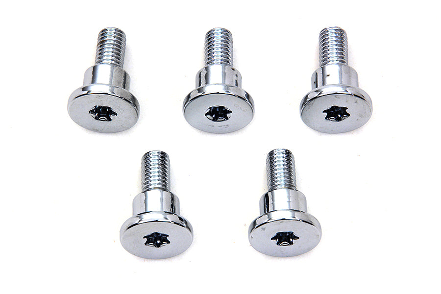 Chrome Front Brake Disc Bolt Set 2006 / 2017 FXD with spoke or wire cast wheel