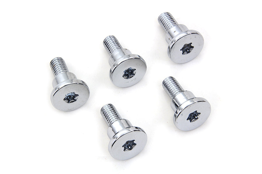 Chrome Front Brake Disc Bolt Set 2006 / 2017 FXD with spoke or wire cast wheel