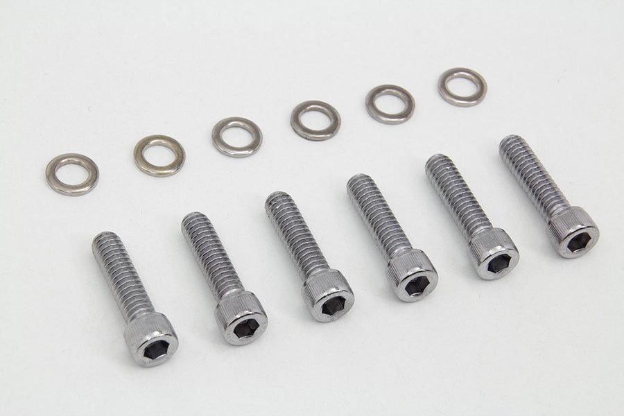 Transmission Shifter Cover Screw Kit Chrome 2006 / 2017 FXD