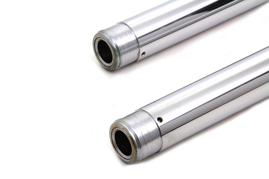 Chrome Fork Tube Set 2 Over Stock 1997 / 2013 FLT 1997 / 2013 FLHR 1997 / 2013 FLHT 2000 / 2017 FXST 2000 / 2017 FLST 2000 / 2005 FXDWG 41mm