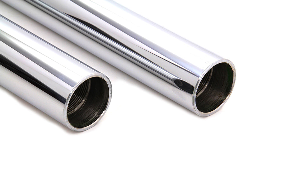 Chrome Fork Tube Set 2 Over Stock 1997 / 2013 FLT 1997 / 2013 FLHR 1997 / 2013 FLHT 2000 / 2017 FXST 2000 / 2017 FLST 2000 / 2005 FXDWG 41mm