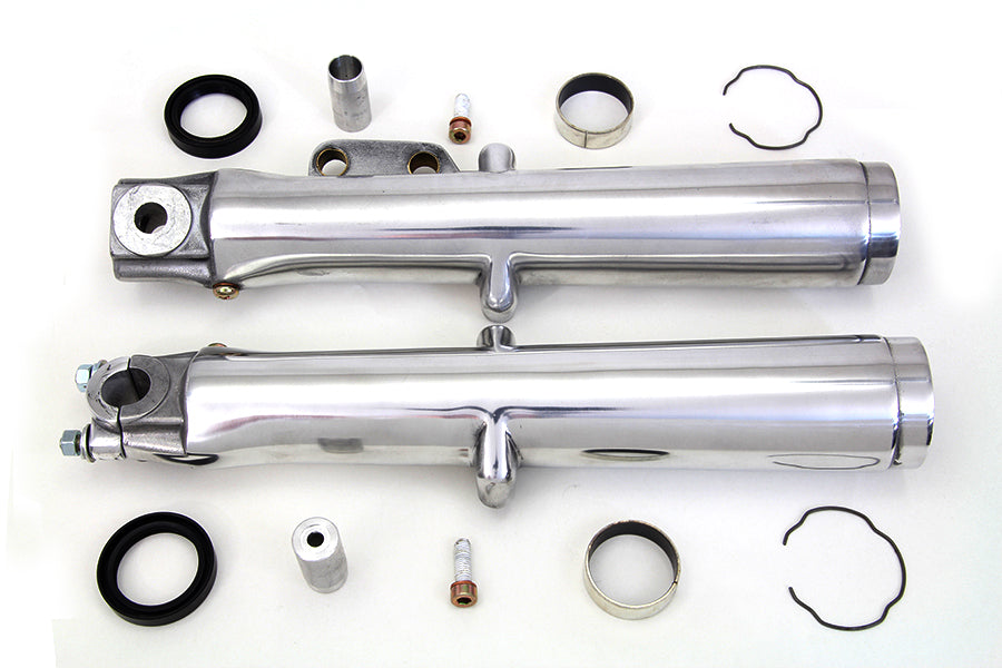 Polished Lower Fork Slider Single Disc 1972 / 1984 FL