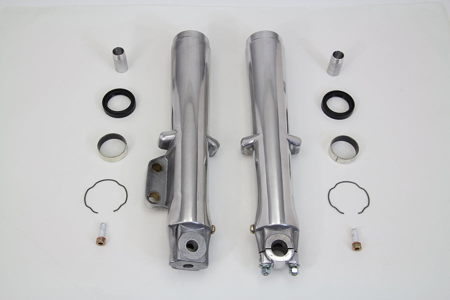 Polished Lower Fork Slider Single Disc 1972 / 1984 FL