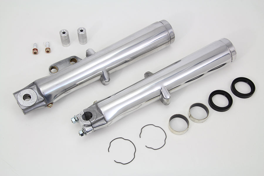 Polished Lower Fork Slider Single Disc 1972 / 1984 FL