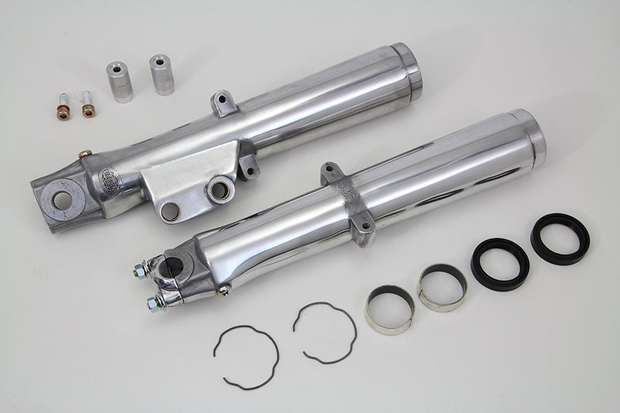 Polished Lower Fork Slider Single Disc 1972 / 1984 FL