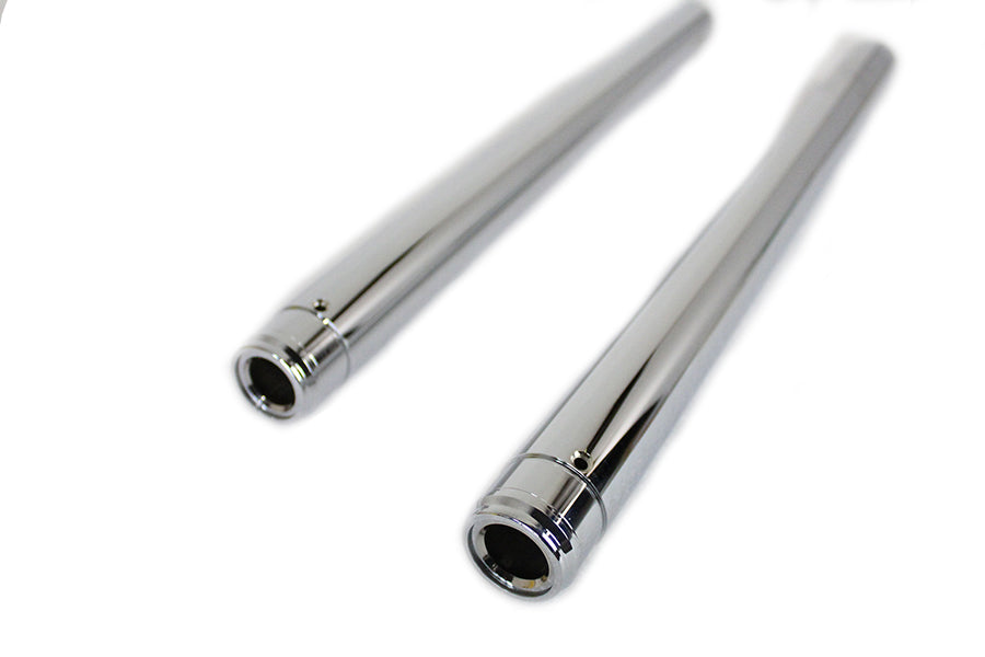 Chrome Fork Tube Set Stock Length 1984 / 1996 FLT 1984 / 1996 FLHT 1984 / 1999 FXST 1984 / 1999 FXSTC 1986 / 1999 FLST 1986 / 1999 FLSTF 1986 / 1999 FLSTN 1993 / 1999 FXDWG 1985 / 1986 FXWG 41mm