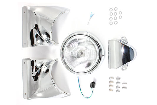 7 Headlamp Cowl Kit Chrome 1960 / 1984 FL 1960 / 1984 FL
