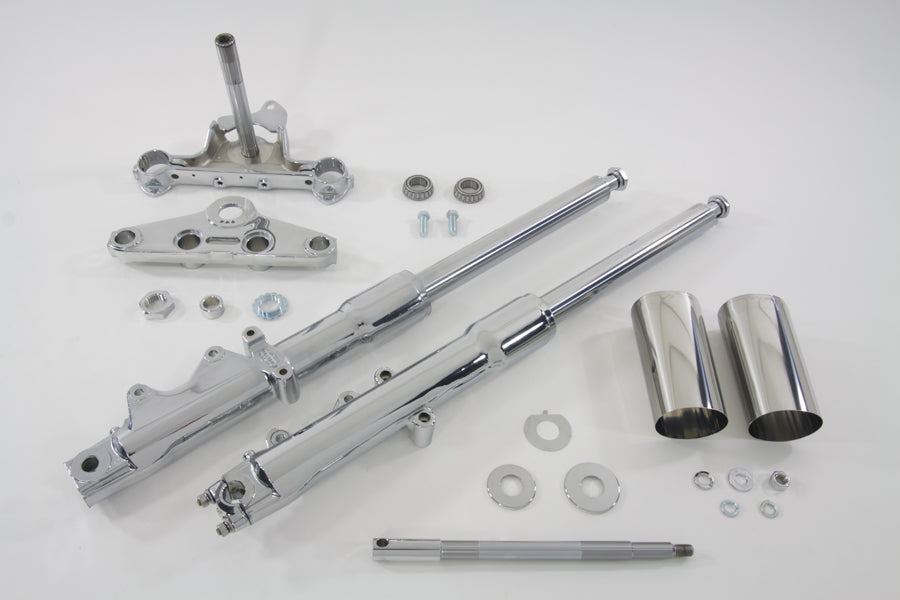 41mm Fork Assembly with Chrome Sliders Stock Length 0 /  Custom application0 /  Custom application