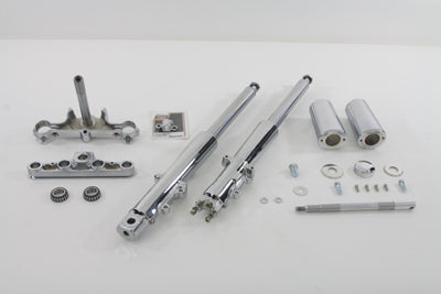 Fork Assembly with Chrome Sliders Stock Length 2000 / 2006 FLST