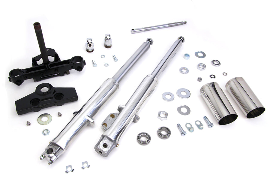 41mm Adjustable Fork Tube Assembly with Polished Sliders 1972 / 1984 FL