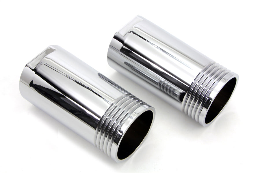 Chrome Fork Slider Cover Set Tapered Style 1949 / 1984 FL 1980 / 2013 FLT 1980 / 2013 FLT 1986 / UP FLST
