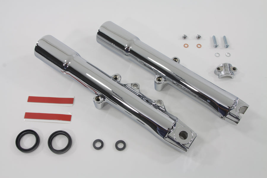 41mm Chrome Fork Slider Set 2007 / 2017 FLST 2007 / 2017 FLSTC 2007 / 2017 FLSTN 2008 / 2017 FLSTF 2008 / 2017 FLSTFB