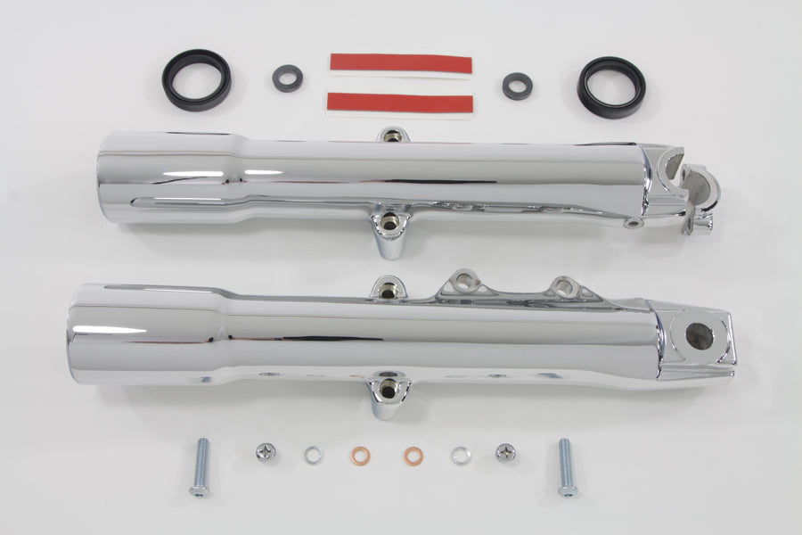 41mm Chrome Fork Slider Set 2007 / 2017 FLST 2007 / 2017 FLSTC 2007 / 2017 FLSTN 2008 / 2017 FLSTF 2008 / 2017 FLSTFB