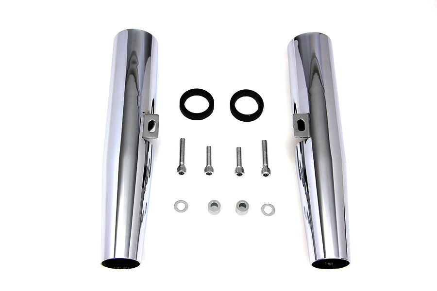 Chrome 39mm Fork Shrouds 2004 / UP XL