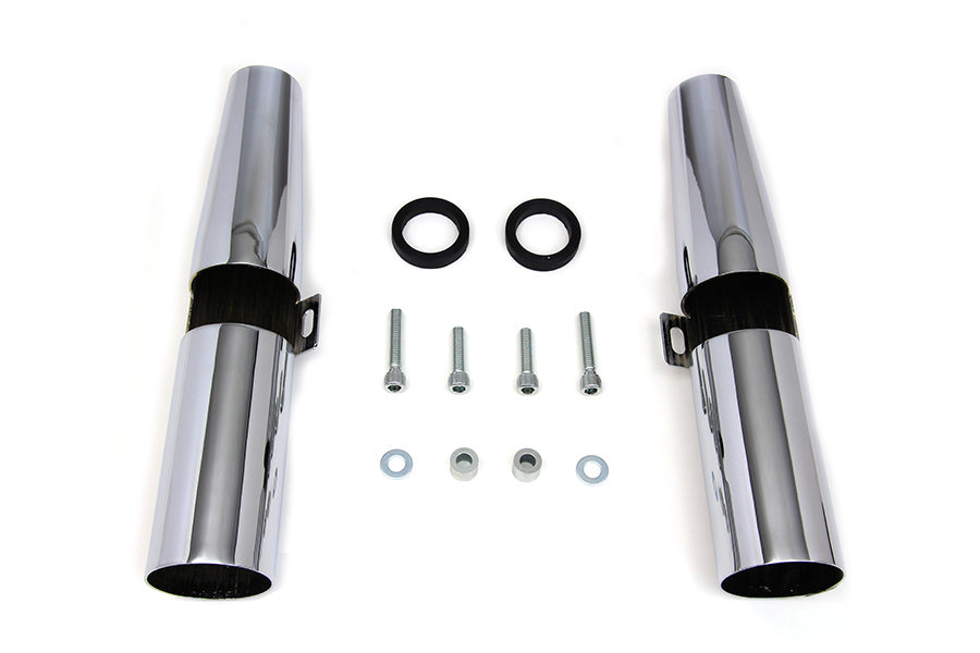 Chrome 39mm Fork Shrouds 2004 / UP XL