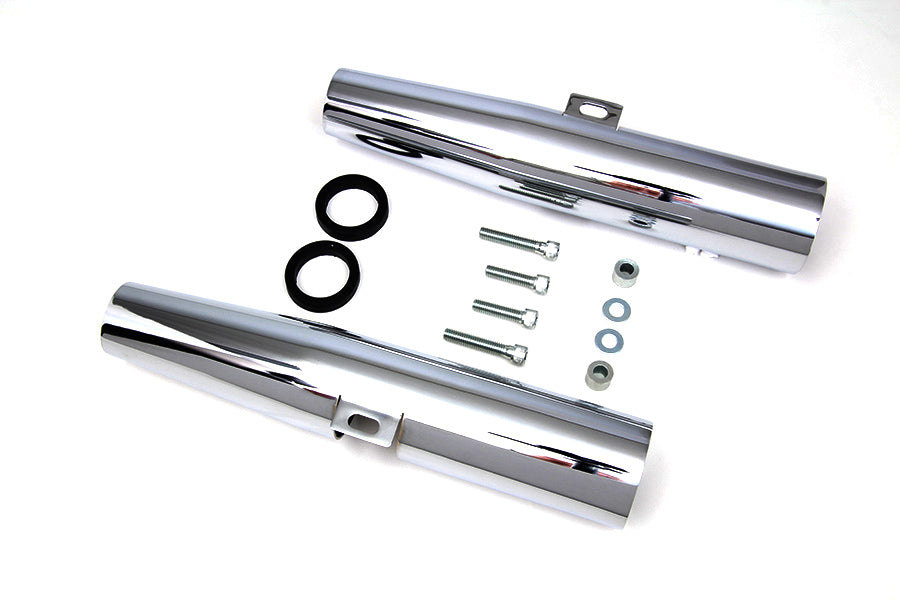 Chrome 39mm Fork Shrouds 2004 / UP XL