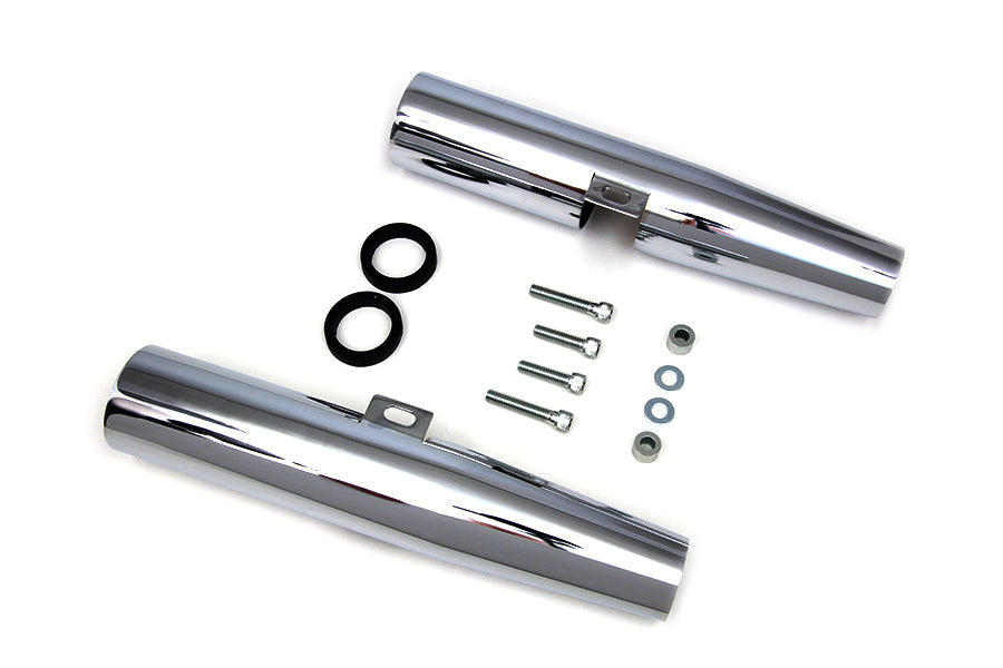 Chrome 39mm Fork Shrouds 2004 / UP XL