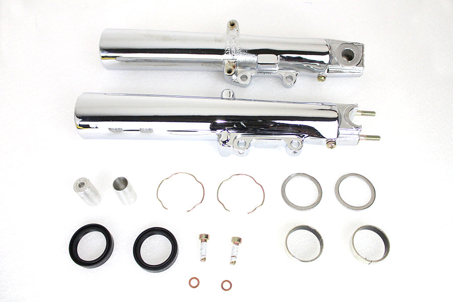 Chrome Fork Dress Up Kit 2008 / 2013 FLHR 2008 / 2013 FLT 2008 / 2013 FLHT