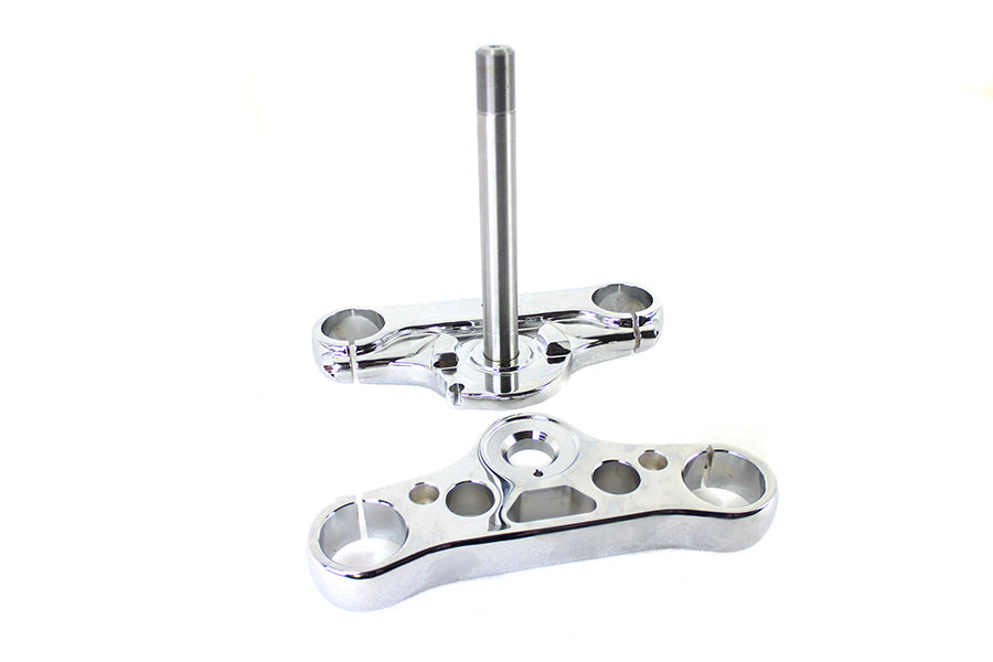 FXDWG 49mm Triple Tree Set Chrome 2006 / 2007 FXDWG