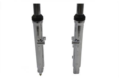 Fork Assembly with Chrome Sliders 6 Over Stock 1984 / 1999 FXST